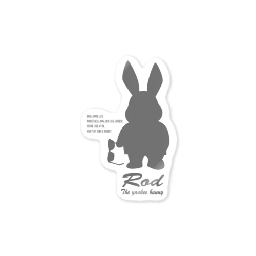 Rod the rabbit【シルエット】 Sticker