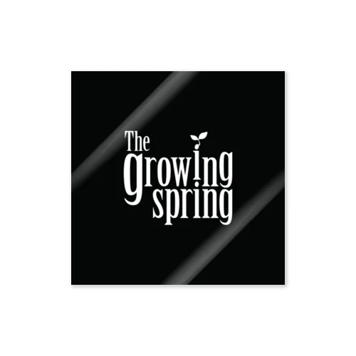 The growing spring band-logo Sticker