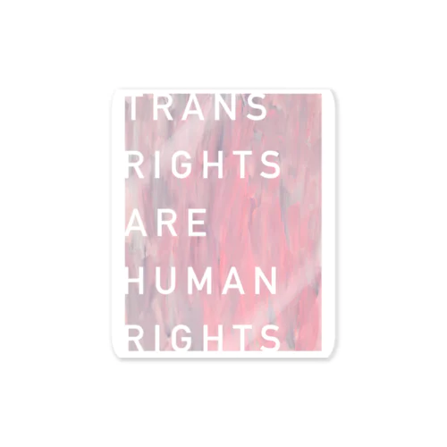 TRANS RIGHTS ARE HUMAN RIGHTS 스티커