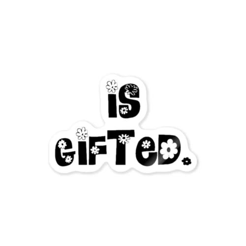 is Gifted. 스티커