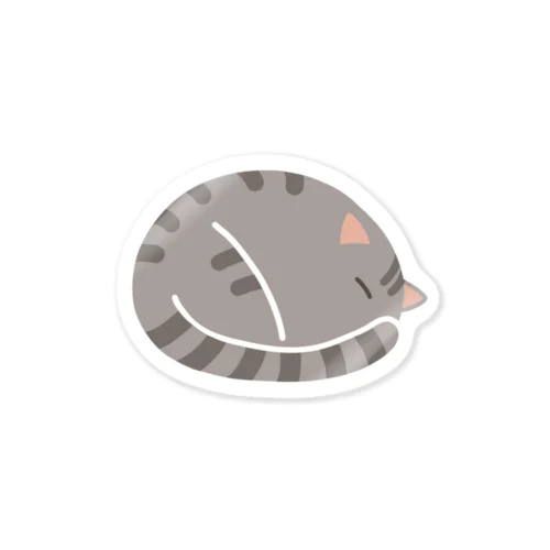 ねてるねこ さばとら Sticker