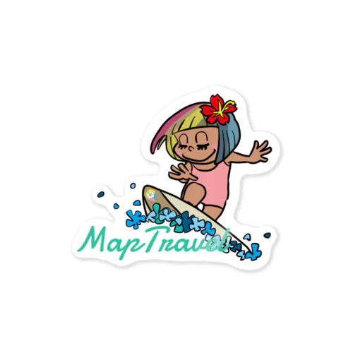 HHM.SURFRIDER（MapTravel Ver.） Sticker