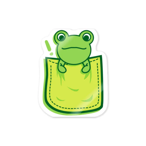 Frog_in_the_Pocket Sticker