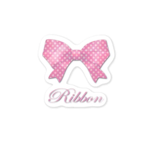 Ribbon-Pink ステッカー