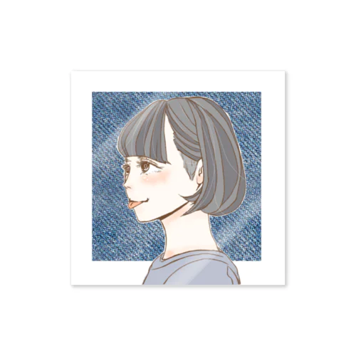 刈り上げ女子 Sticker