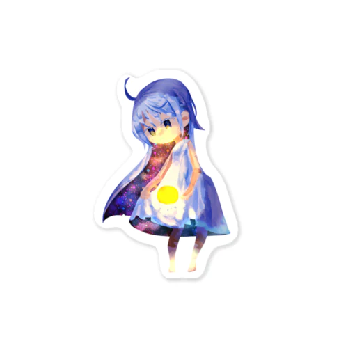 月の女の子 Sticker