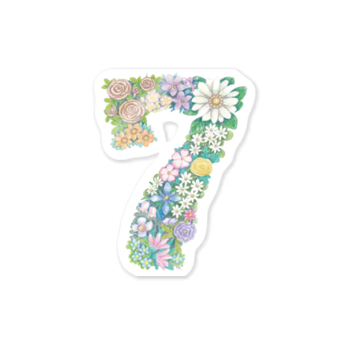 みちのそら7周年花7 Sticker