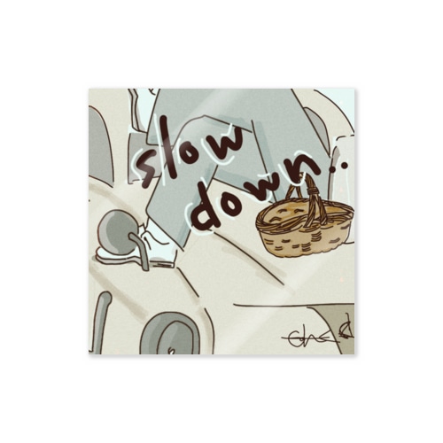 車で休憩 Sticker