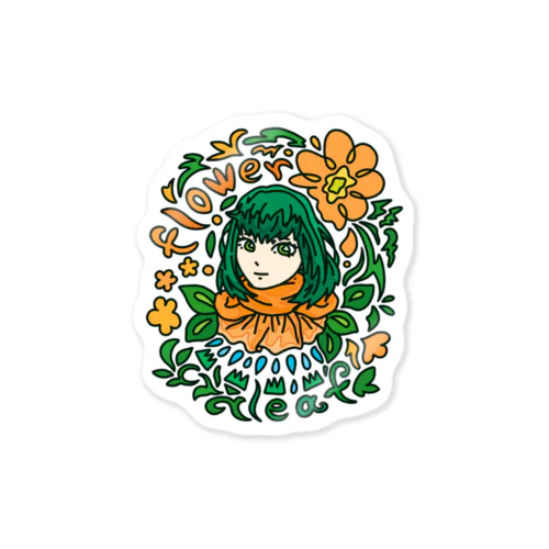 花と緑の使い手 Sticker