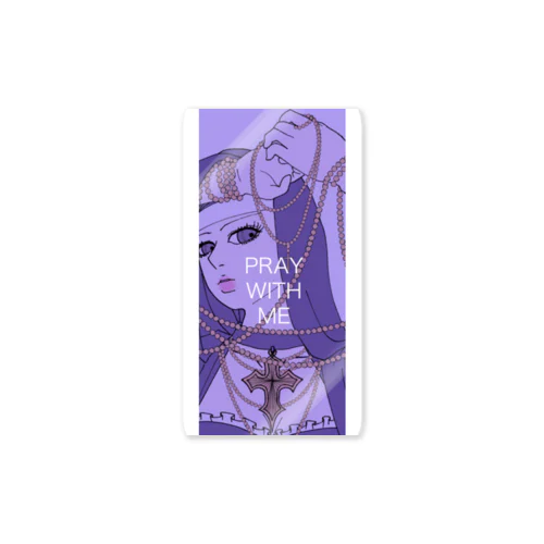 PRAY WITH ME ステッカー