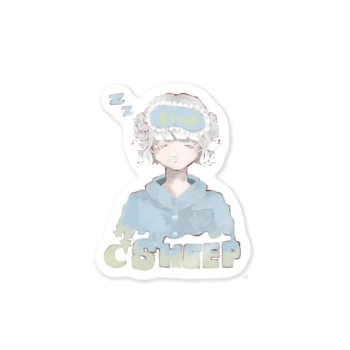 眠すぎ注意 Sticker