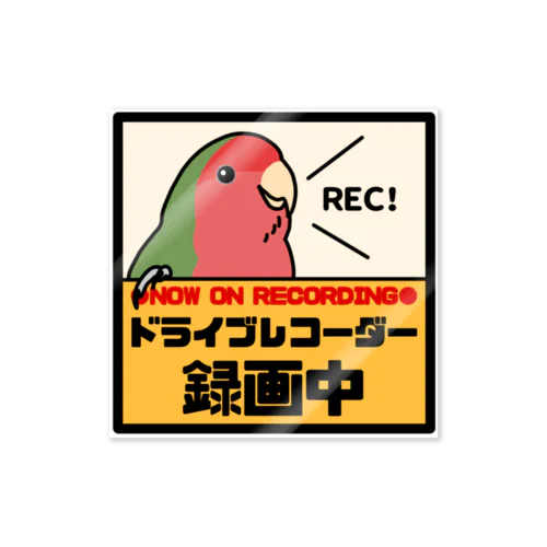 ドライブレコーダー録画中/コザクラインコ（ノーマル） Sticker