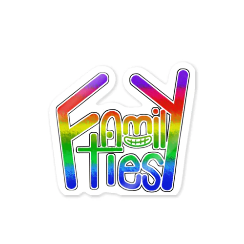 Family ties(レインボー) Sticker