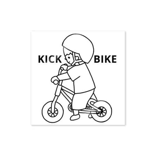 キックバイク練習中 Sticker