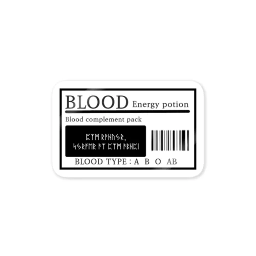 What blood type？ Sticker