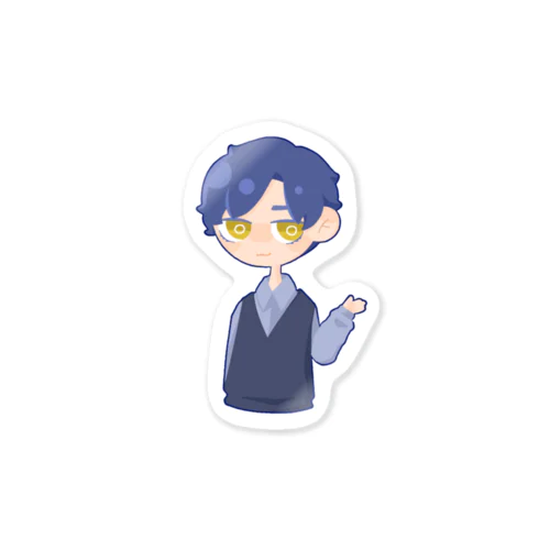 青髪の子 Sticker