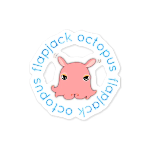 Flapjack Octopus(メンダコ) 英語バージョン ステッカー