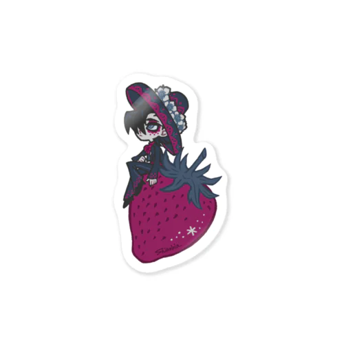 おばけイチゴとサイモン Sticker