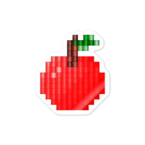 りんごの刺繍風イラスト Sticker