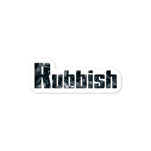 Rubbish ロゴ ステッカー