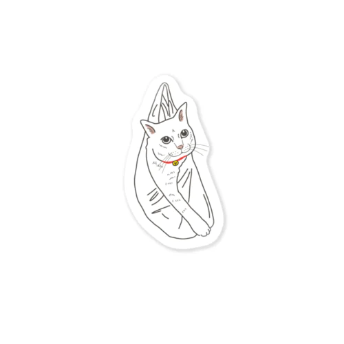 ビニール袋に入った猫 Sticker