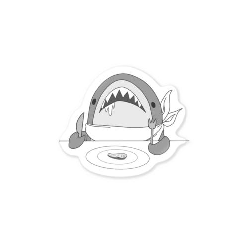 スペシャルごはんサメさん Sticker