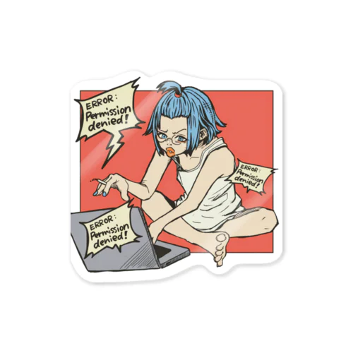 corder girl 2 薄め Sticker