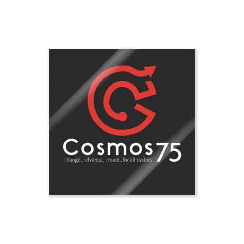 Black　Cosmos75 Sticker