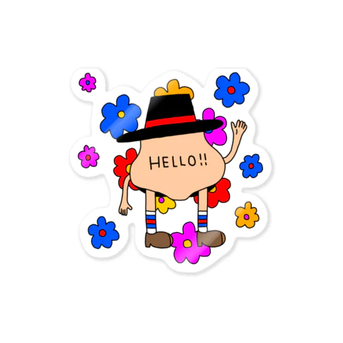 ハロー！NOSE MAN！flower ver. Sticker