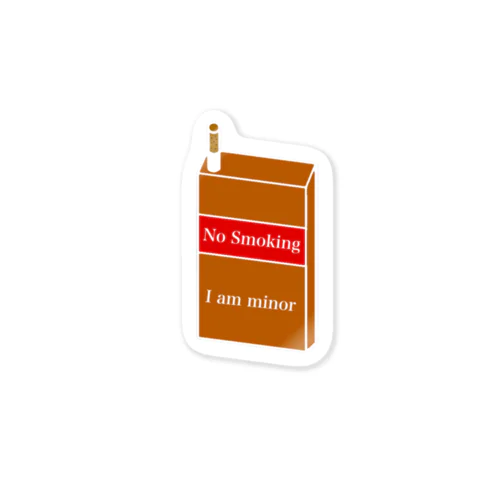 No Smoking I am minor Sticker