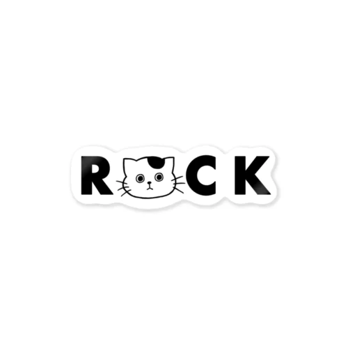 ニャンROCK ステッカー