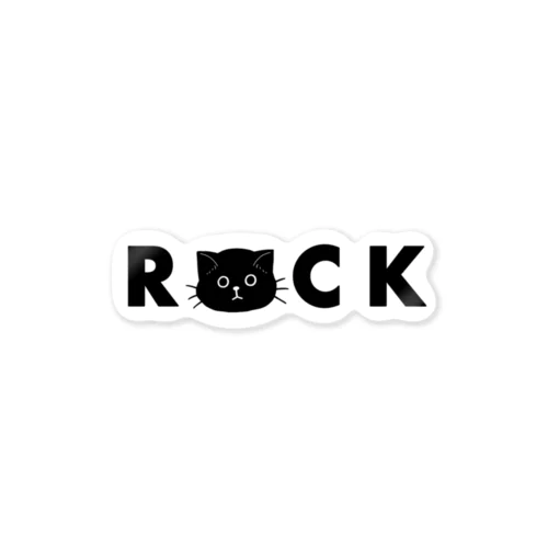 ニャンROCK ステッカー