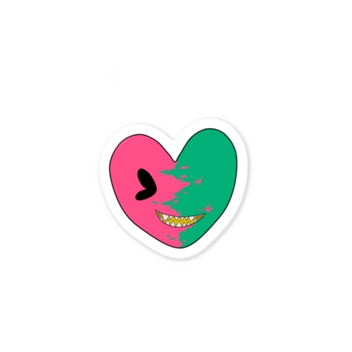 ギザギザ歯のはーとくん Sticker