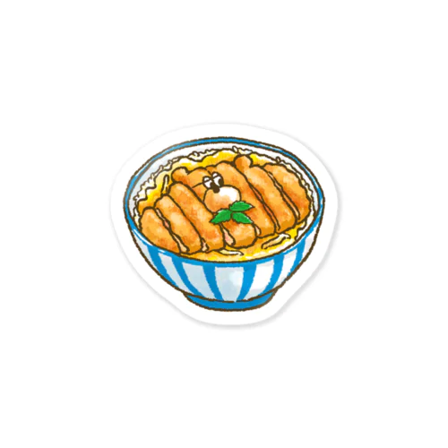 ぶちゃくま。カツ丼 Sticker