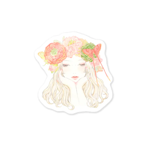 hana kannmuri Sticker