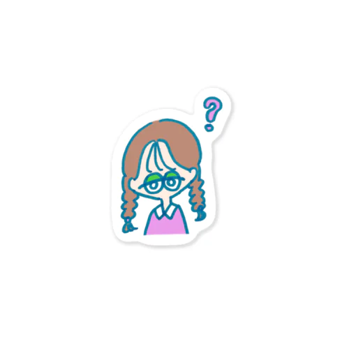 ？な女の子 Sticker