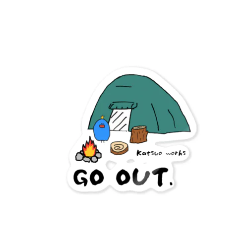 GO OUT Sticker