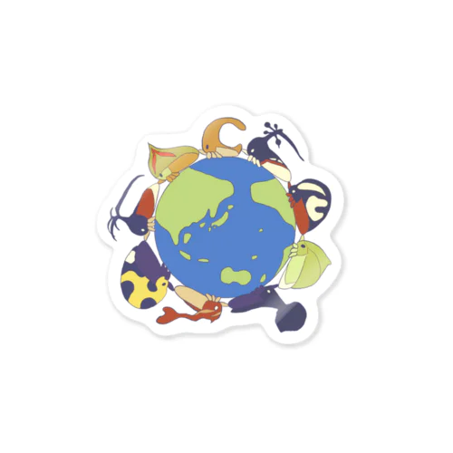 Treehopper World Sticker