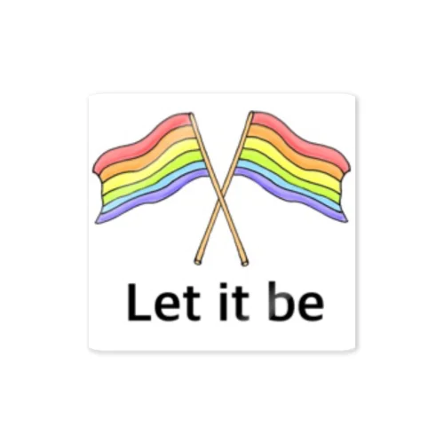 Let it be 〜自分らしく〜 LGBTQ ステッカー