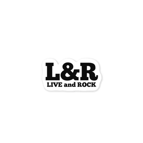 L&R  LIVE and ROCK ステッカー