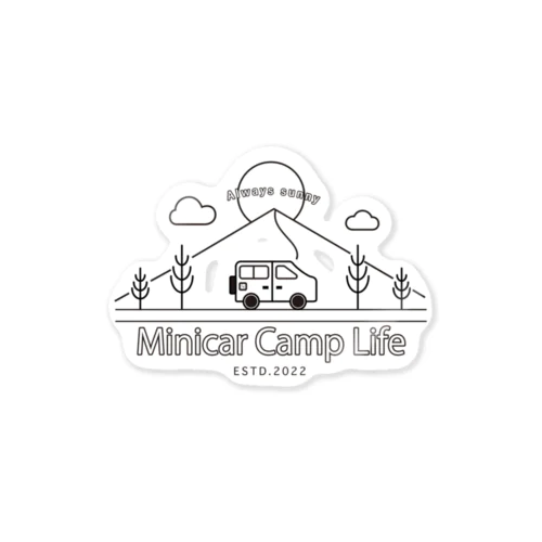 Minicar Camp Life ステッカー