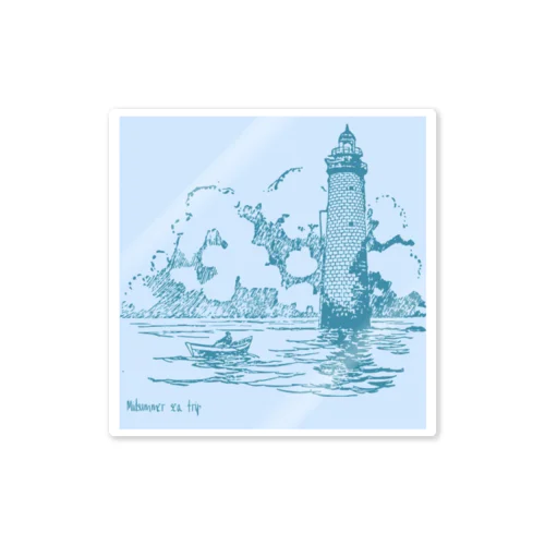 真夏の海の旅 Sticker