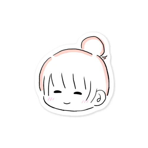 お団子の女の子 Sticker