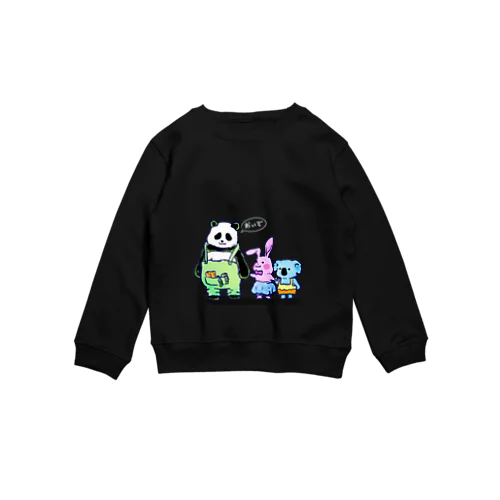 パンダうさぎコアラ（濃い色用） Crew Neck Sweatshirt