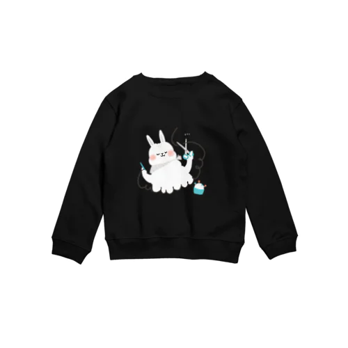 裁縫得意なアルパカさん Crew Neck Sweatshirt