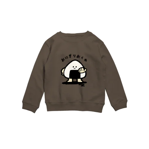 おにぎりおくれ Crew Neck Sweatshirt