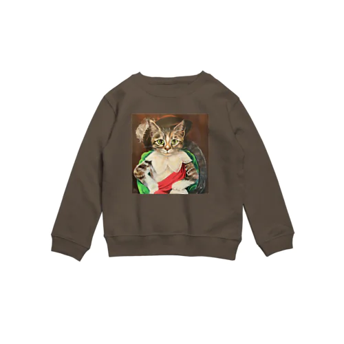 1歳のレオ王子 Crew Neck Sweatshirt