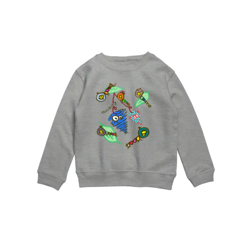 みのむしいもむし Crew Neck Sweatshirt