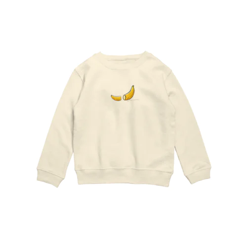 朝からバナナ Crew Neck Sweatshirt