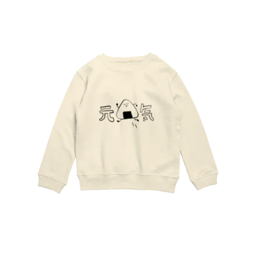 元気おにぎりくん Crew Neck Sweatshirt